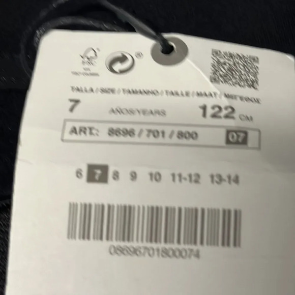 ZARA Kids | Black | PONTE KNIT LEGGINGS - Picture 6 of 6